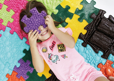 Ortopedyczna MATA Sensoryczna PUZZLE ZESTAW 6 el. BABY