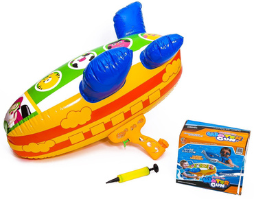 PISTOLET NA WODĘ OGROMNY POMPOWANY SAMOLOT 62 CM SIKAWKA POMPA