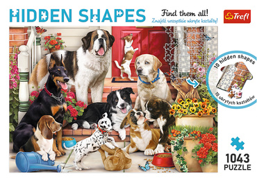 PUZZLE 1043 el. PSIA ZABAWA HIDDEN SHAPES TREFL