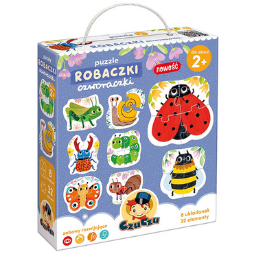 PUZZLE CzuCzu ROBACZKI CZWORACZKI 8 UKŁADANEK 32el ZESTAW