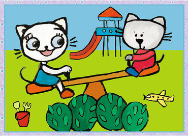 PUZZLE KICIA KOCIA 4w1 DZIEŃ KICI KOCI TREFL 34372