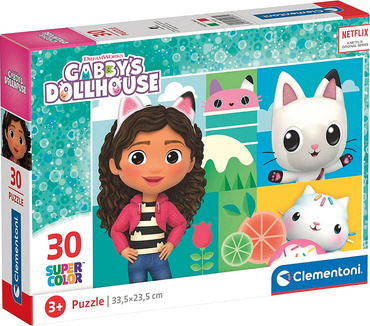 PUZZLE KOCI DOMEK GABI 30el UKŁADANKA GABBY'S DOLLHOUSE CLEMENTONI