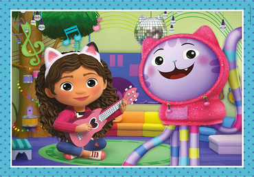 PUZZLE KOCI DOMEK GABI ZESTAW 4w1 12-16-20-24el GABBY'S DOLLHOUSE CLEMENTONI