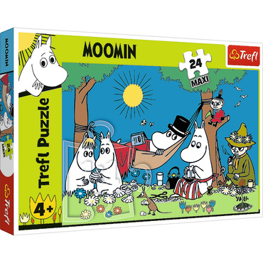 PUZZLE MAXI 24 el RADOSNY DZIEŃ MUMINKÓW 14324 TREFL