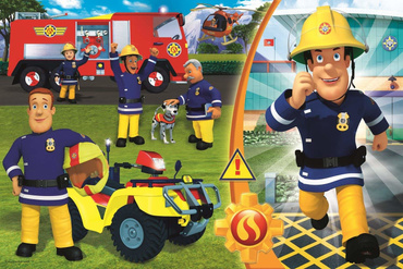 PUZZLE MAXI DZIELNY STRAŻAK SAM TREFL 24 el 14290