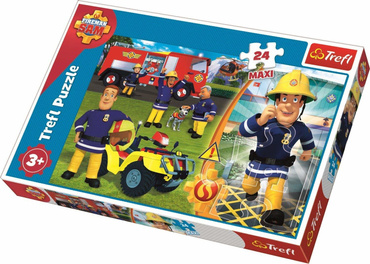 PUZZLE MAXI DZIELNY STRAŻAK SAM TREFL 24 el 14290
