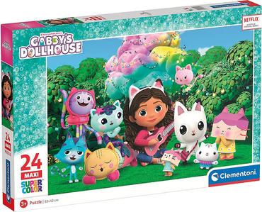 PUZZLE MAXI KOCI DOMEK GABI DUŻE 24el GABBY'S DOLLHOUSE CLEMENTONI