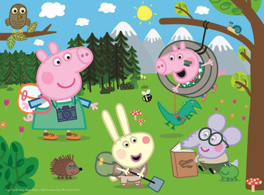 PUZZLE ŚWINKA PEPPA LEŚNA WYPRAWA TREFL 30el