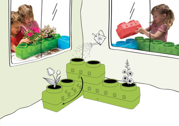 PalPlay OGRÓDEK EDUKACYJNY G-blocks KLOCKI DONICZKI