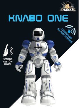 ROBOT KNABO ONE sterowany dłonią PILOT CHODZI MÓWI Blue