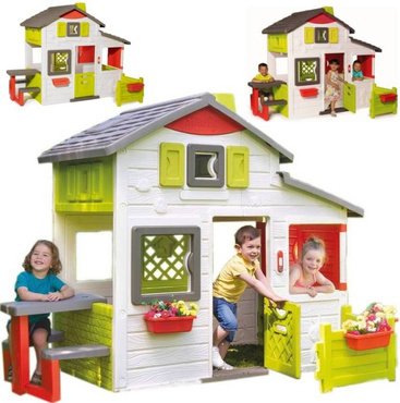 SMOBY DOMEK DLA DZIECI NEO FRIENDS HOUSE Z OGRÓDKIEM 810203