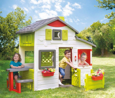 SMOBY DOMEK DLA DZIECI NEO FRIENDS HOUSE Z OGRÓDKIEM 810203