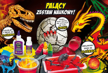 SMOKI I DINOZAURY ZESTAW CRAZY SCIENCE LISCIANI