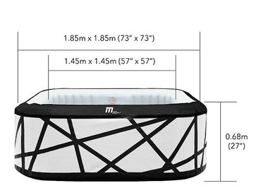 SPA OGRODOWE z HYDROMASAŻEM SOHO DMUCHANE 6os OZON