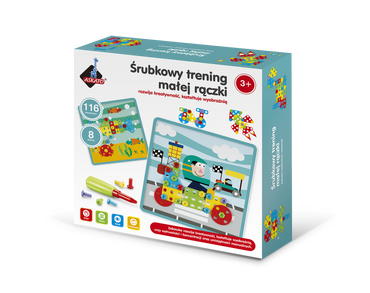 ŚRUBKOWY TRENING MAŁEJ RĄCZKI MOZAIKA 116el ASKATO
