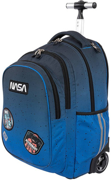 ST.RIGHT PLECAK SZKOLNY NA KÓŁKACH WALIZKA TB-01 SPACE MOON KOSMOS