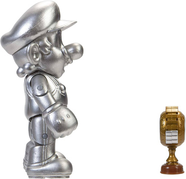 SUPER MARIO Figurka METAL MARIO i Trofeum 10cm