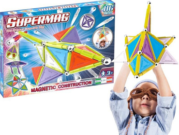 SUPERMAG KLOCKI MAGNETYCZNE TRENDY ZESTAW 116 EL