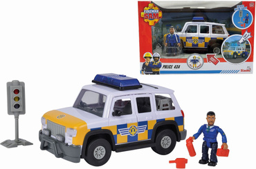 Simba STRAŻAK SAM JEEP POLICYJNY FIGURKA MALCOLM Auto