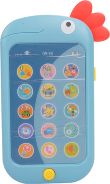 TELEFON KOGUCIK SMARTFON EDUKACYJNY MÓWI PL NIEBIESKI