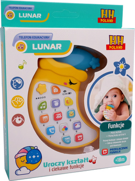 TELEFON LUNAR SMARTFON EDUKACYJNY MÓWI PL ZÓŁTY
