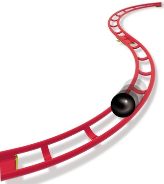 TOR KUKOWY ROLLER COASTER  8m 150 el. Quercetti 