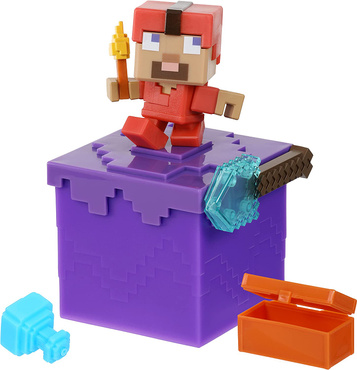 TREASURE X MINECRAFT CAVES & CLIFFS OVERWORLD FIGURKA DO WYDOBYCIA Cobi