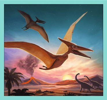 TREFL PUZZLE 10w1 DINOZAURY Zestaw POZNAJ WSZYSTKIE DINOZAURY 90390