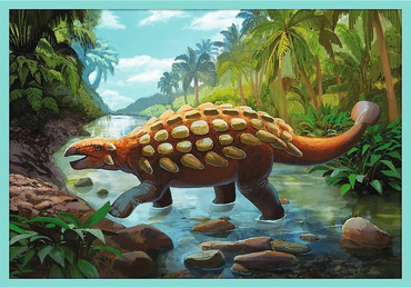 TREFL PUZZLE 10w1 DINOZAURY Zestaw POZNAJ WSZYSTKIE DINOZAURY 90390
