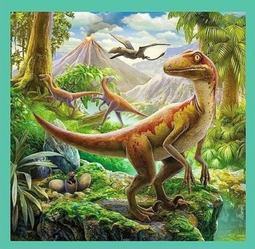 TREFL PUZZLE 3w1 NIEZWYKŁY ŚWIAT DINOZAURÓW