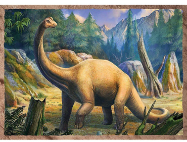TREFL PUZZLE 4w1 CIEKAWE DINOZAURY 34383