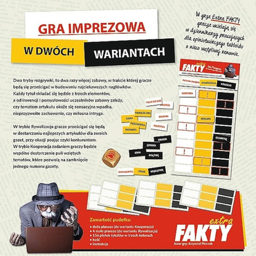 Trefl GRA Extra FAKTY Towarzyska Planszowa 01486