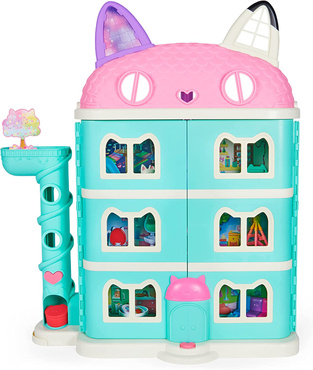 WIELKI KOCI DOMEK GABI 2 FIGURKI ZESTAW 15 AKCESORIÓW DZWIĘK