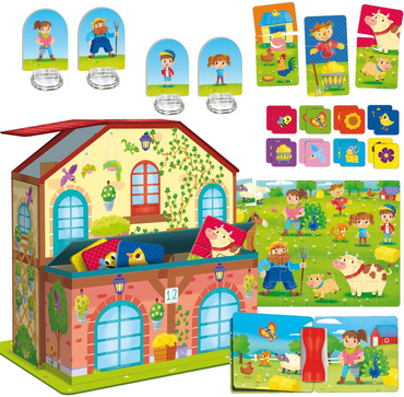 ZESTAW GIER EDUKACYJNYCH FARMA GRA PUZZLE LISCIANI