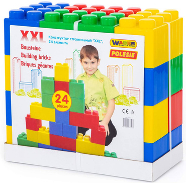 ZESTAW Klocki Budowlane GIGANT XXL 24el