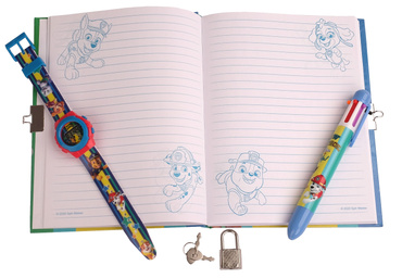 ZESTAW PAW PSI PATROL PAMIĘTNIK ZEGAREK DŁUGOPIS 